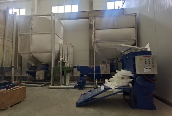 स्क्रैप ईपीएस रीसाइक्लिंग सिस्टम मशीन 1840x680x1900 मिमी मोती