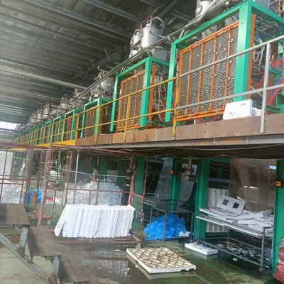 वनस्पति बर्फ बॉक्स बनाने के लिए स्वचालित ईपीएस आकार मोल्डिंग मशीन ट्रे ईपीएस उत्पादन लाइन