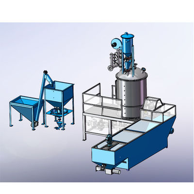 बीड्स फोमिंग बैच प्री एक्सपैंडर 9.5kw 3100x1500x3500mm